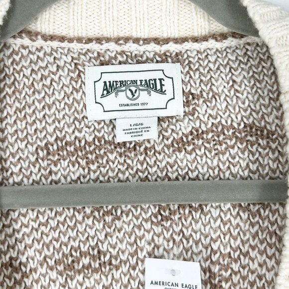 NWT American Eagle Paisley Patter Knit Button Up Cardigan - Picture 4 of 9